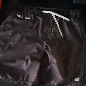 Men's Brown Shorts with Drawstring